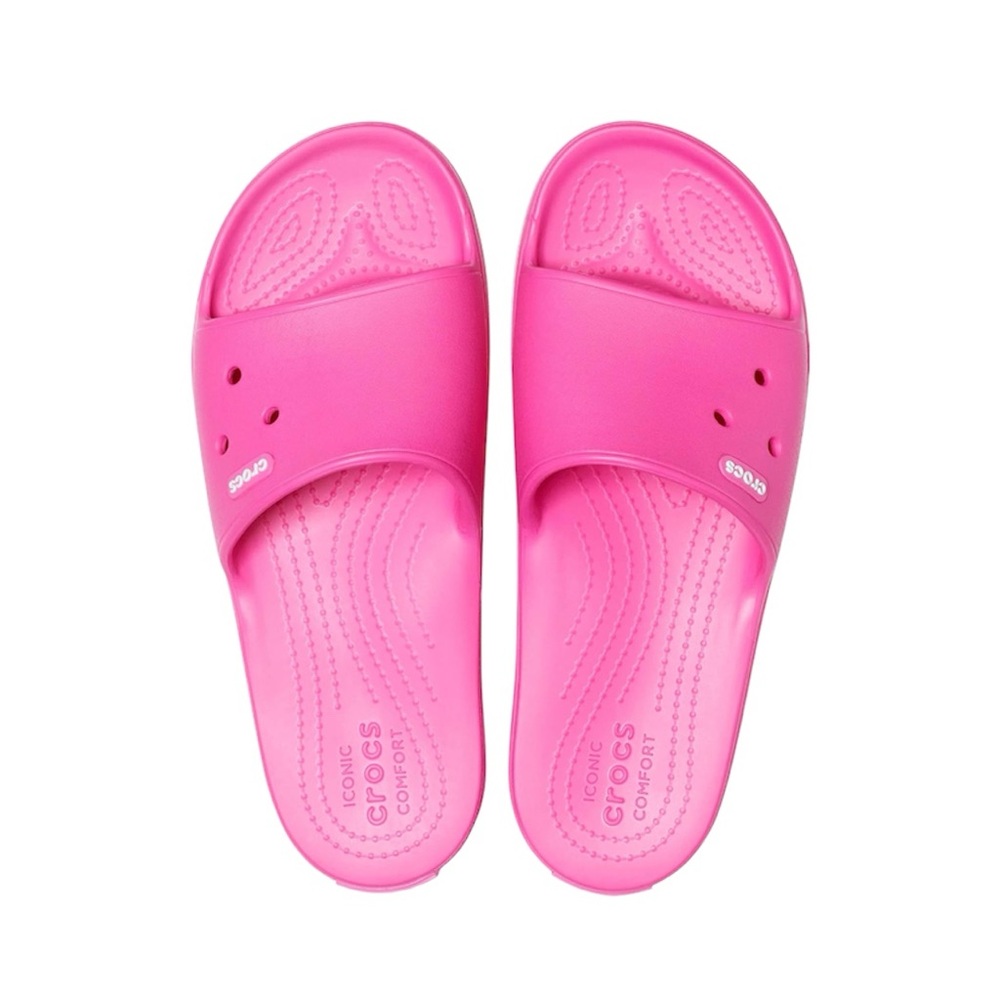 🦋Crocs Santa Cruz Pink  slide/sandals  
Size-7